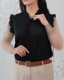 تاپ مجلسی زنانه مشکی سایز3